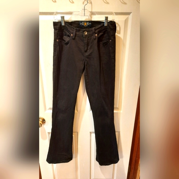 Lucky Brand Sophia Bootcut Black Cotton Pants size 6 - Picture 6 of 12
